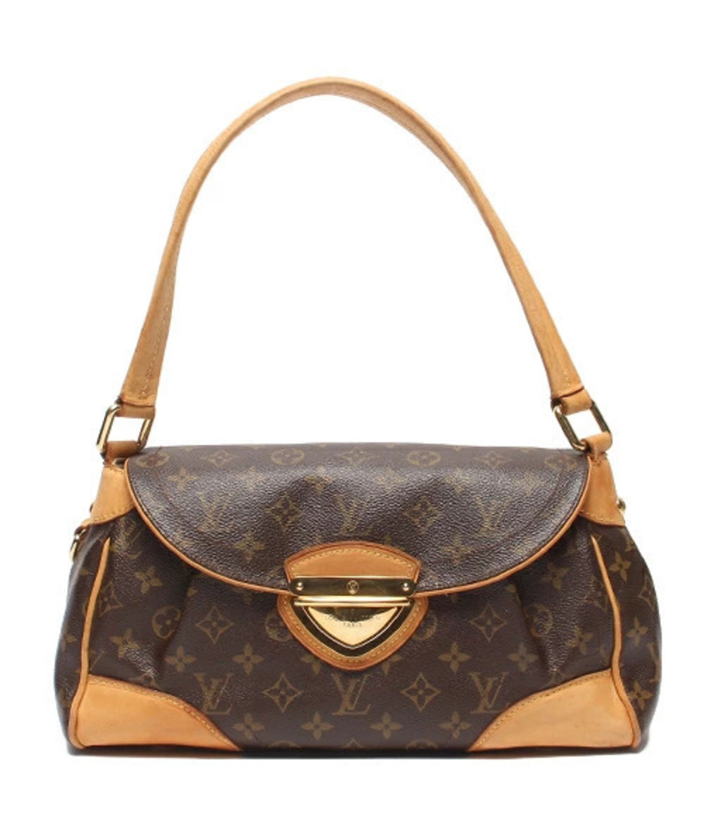 Louis Vuitton Beverly Monogram Shoulder Bag Canvas Leather Brown
